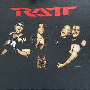Vintage 1999 Ratt Tour 2000 Band T-Shirt – Heavy Metal Concert Tee XL 23” x 30”